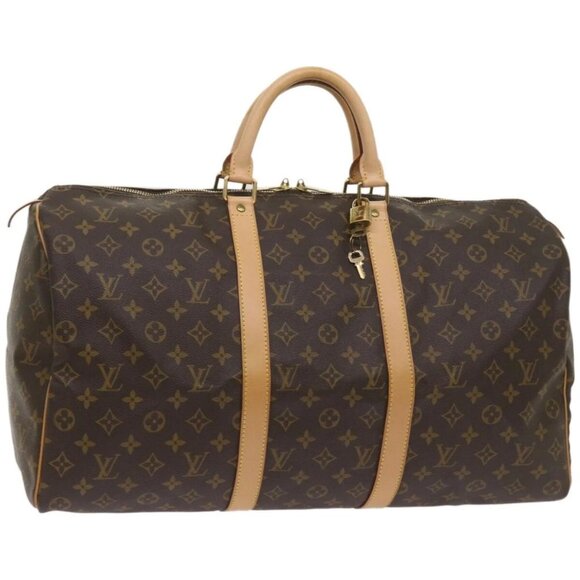 LOUIS VUITTON Monogram Keepall 50 Boston Bag M41426 LV Auth am5913AV - Picture 1 of 16
